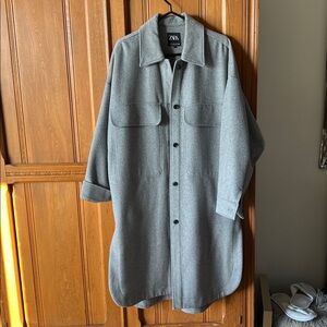 Zara Charcoal Utility Jacket